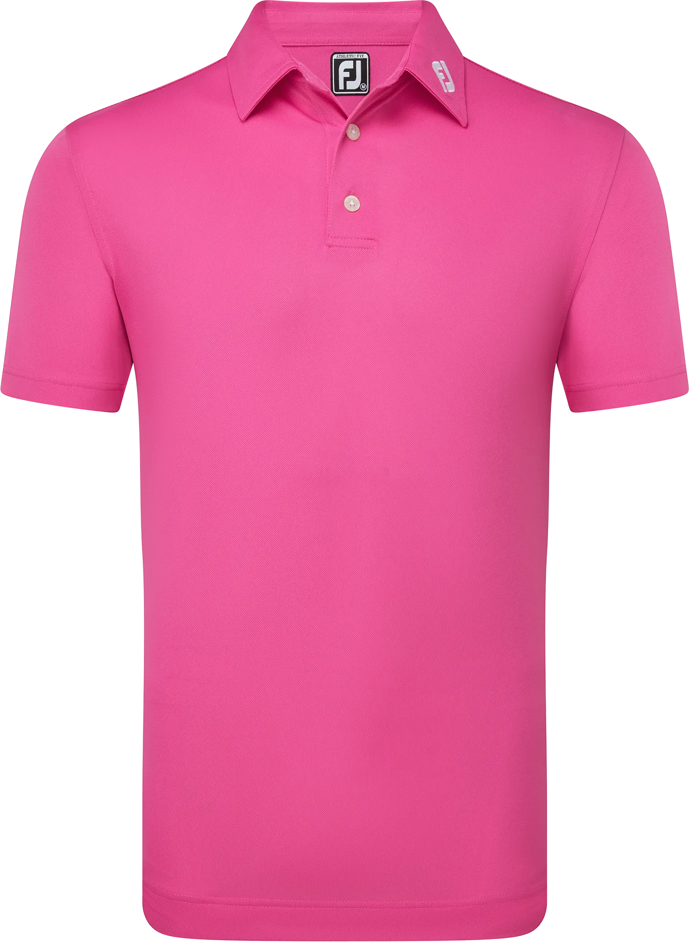 FootJoy Stretch Pique Solid Polo, dunkelrosa
