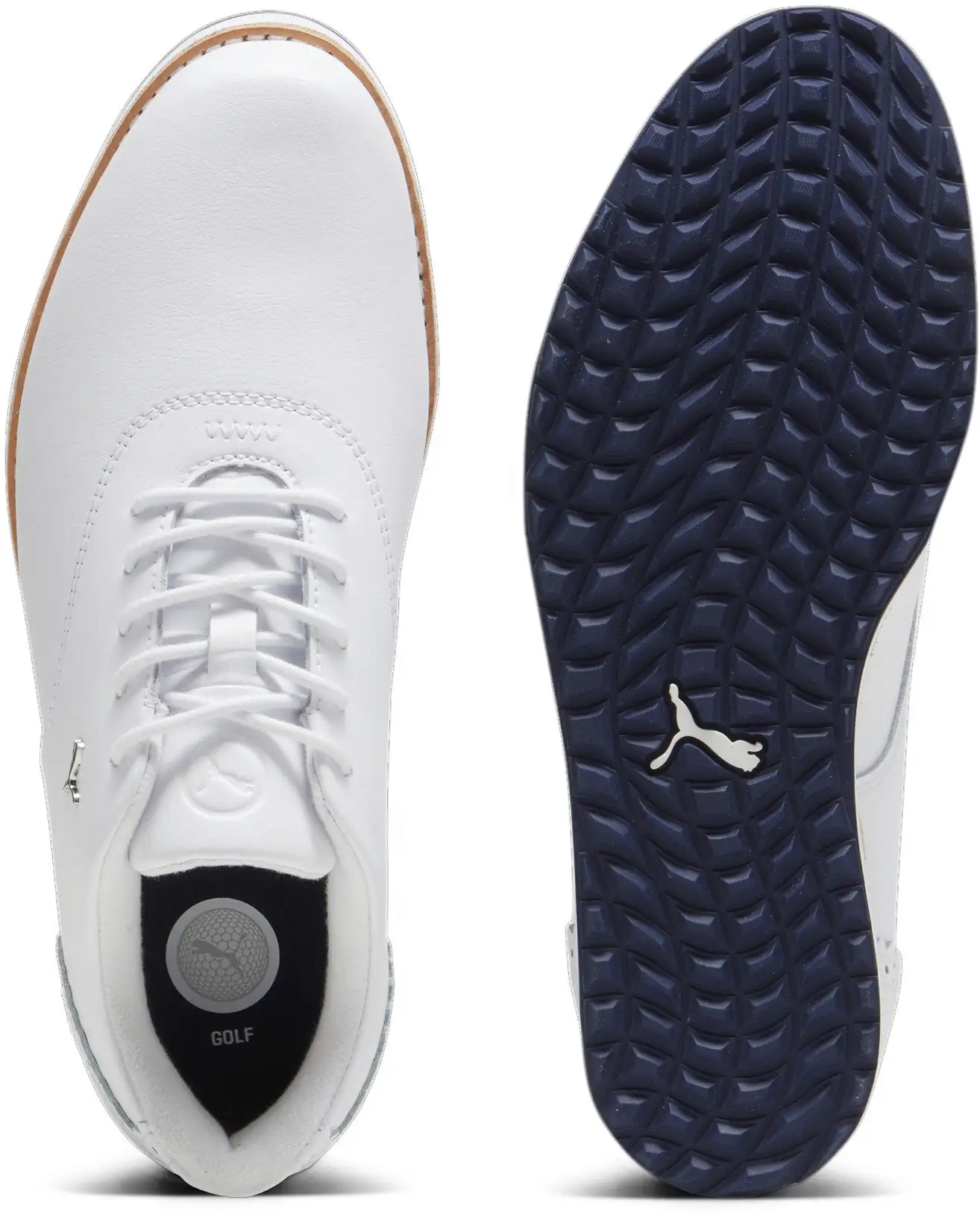 Puma Avant Golfschuh, weiß/dunkelblau