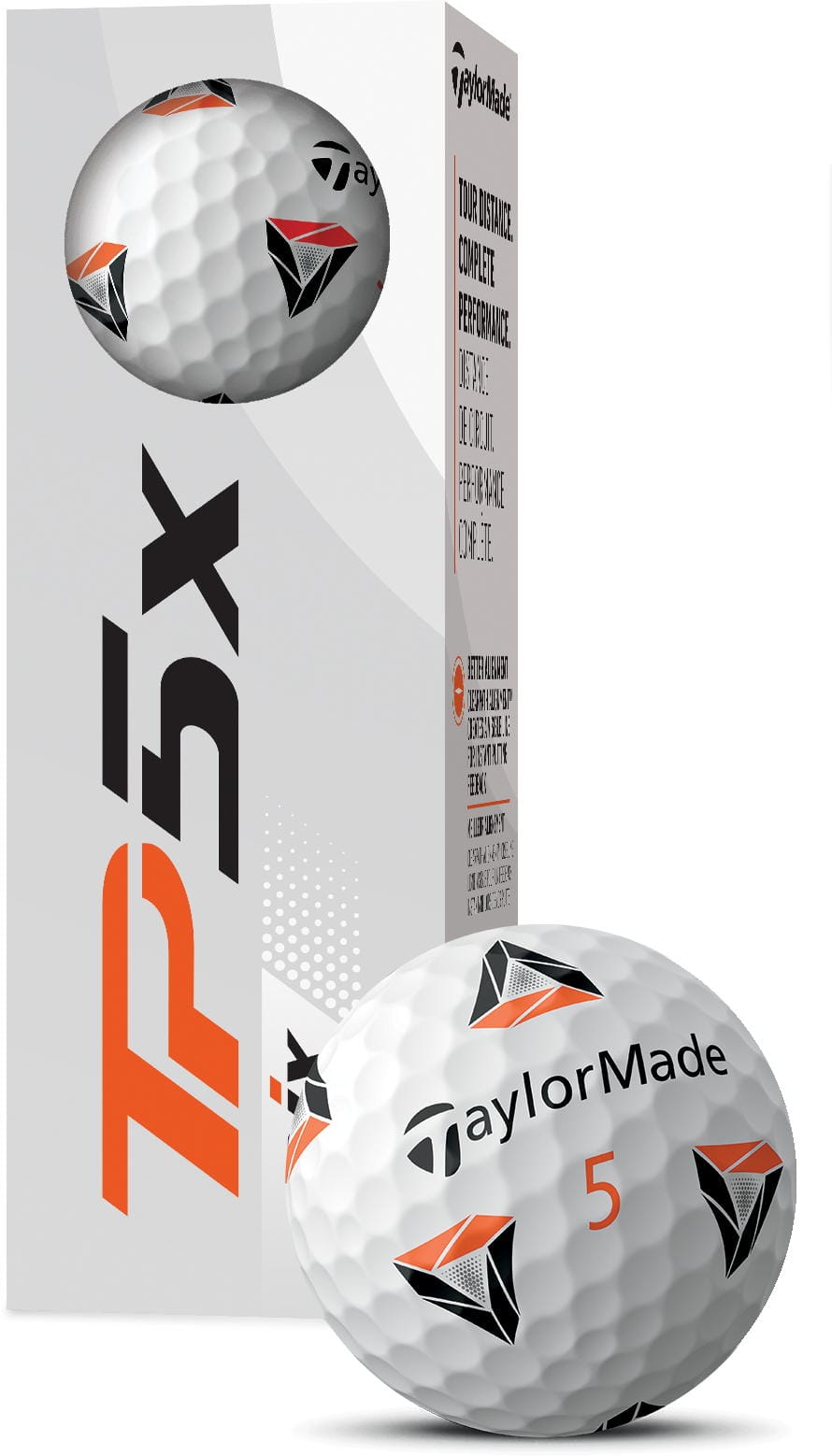 TaylorMade TP5x pix Golfbälle, white 3er Sleeve