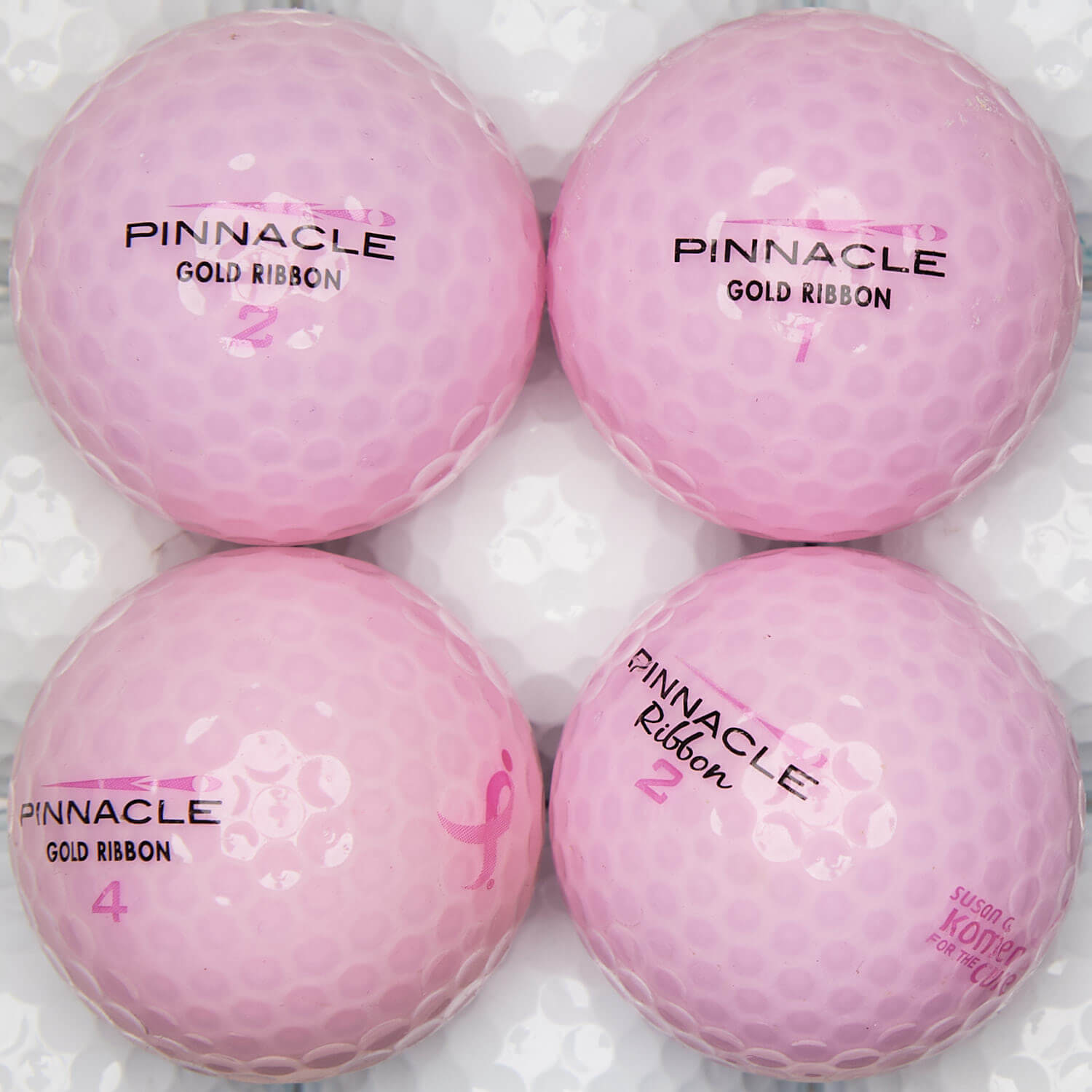 50 Pinnacle Ribbon Lakeballs, pink