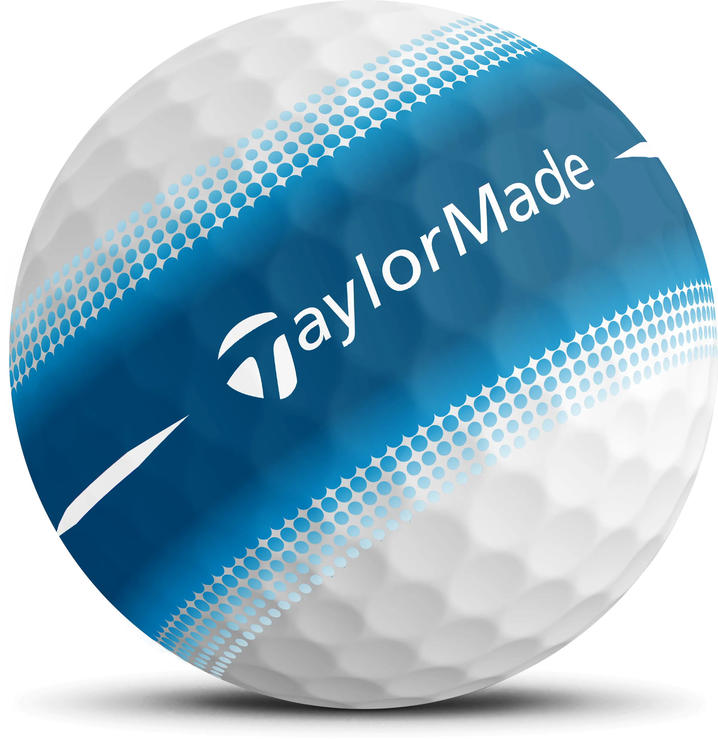 TaylorMade Tour Response Stripe Golfbälle, weiß/blau