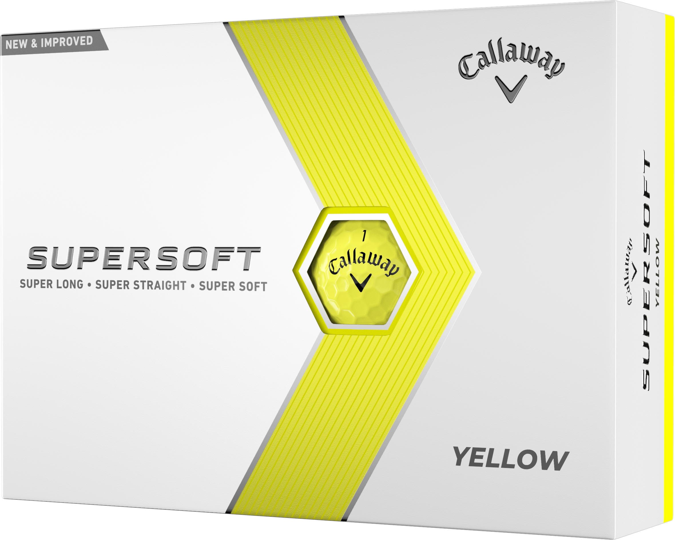 Callaway Supersoft Golfbälle, yellow