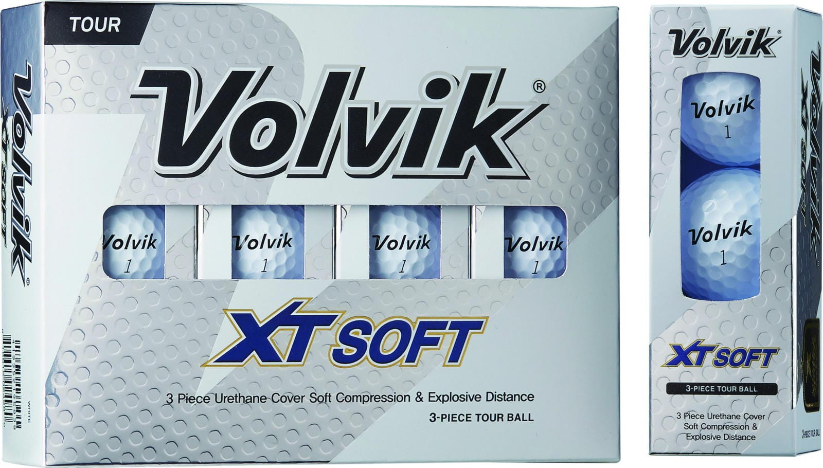 Volvik XT SOFT Golfbälle, white